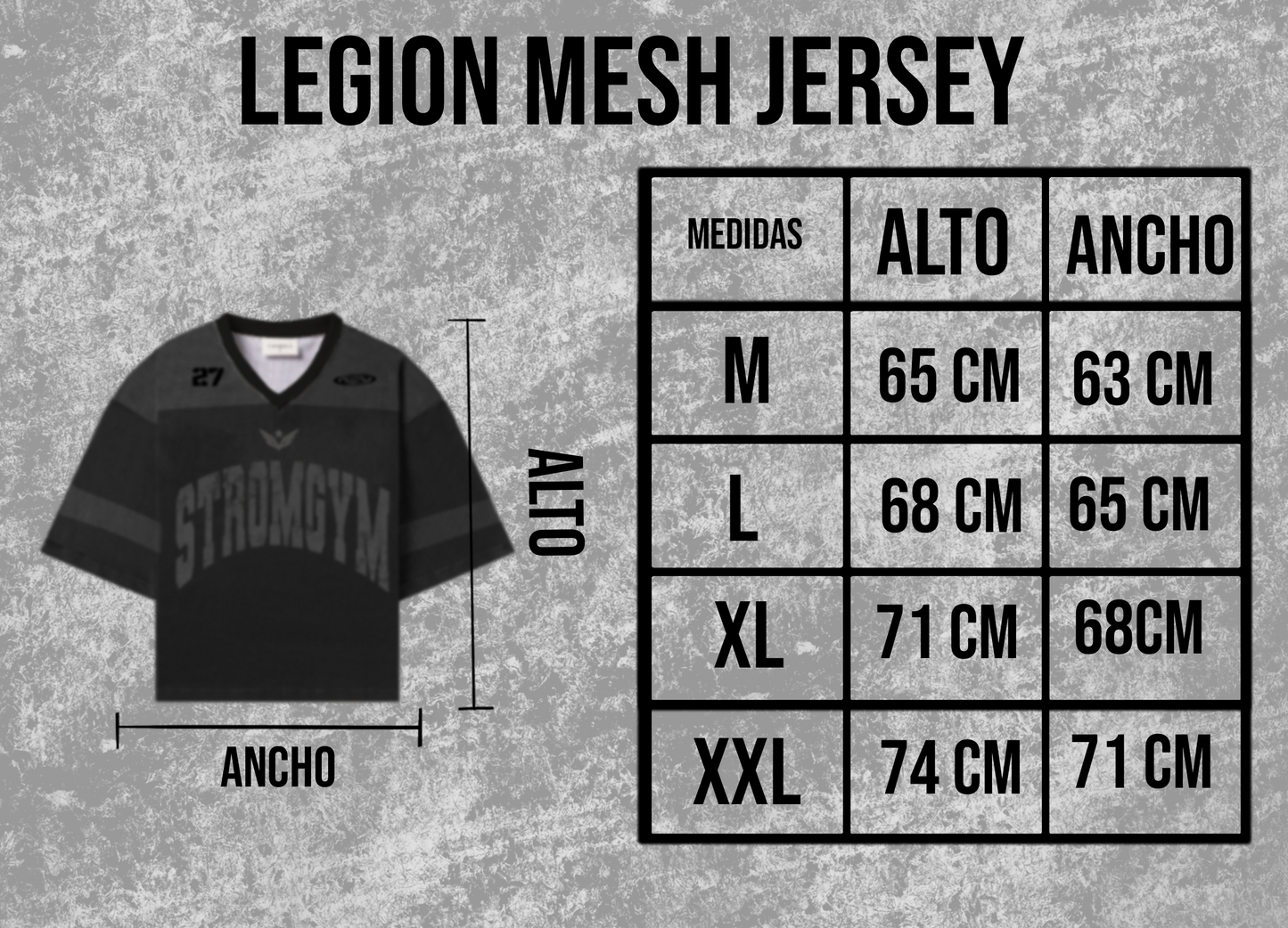 Legion mesh jersey black