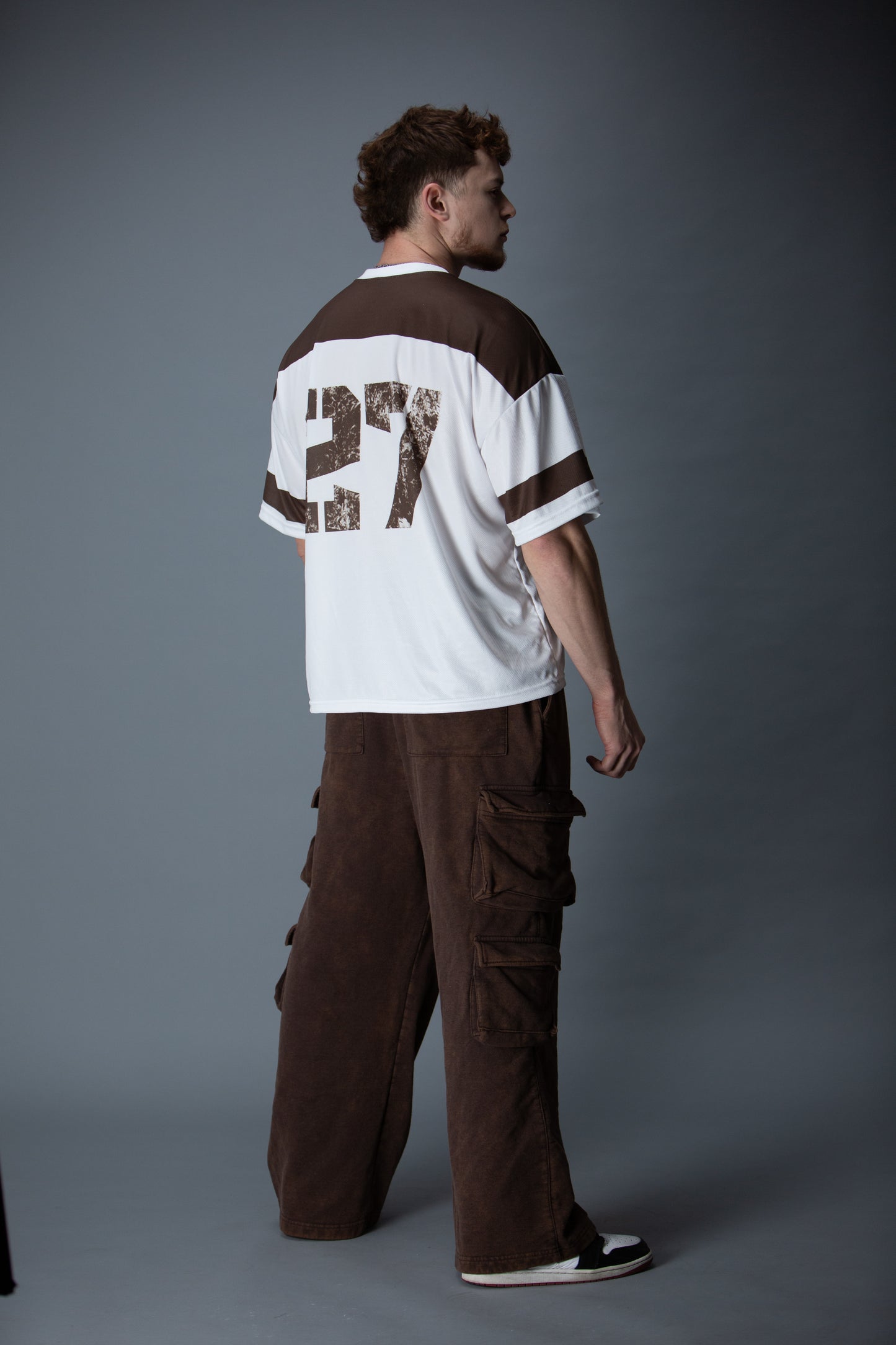 Legion mesh jersey brown