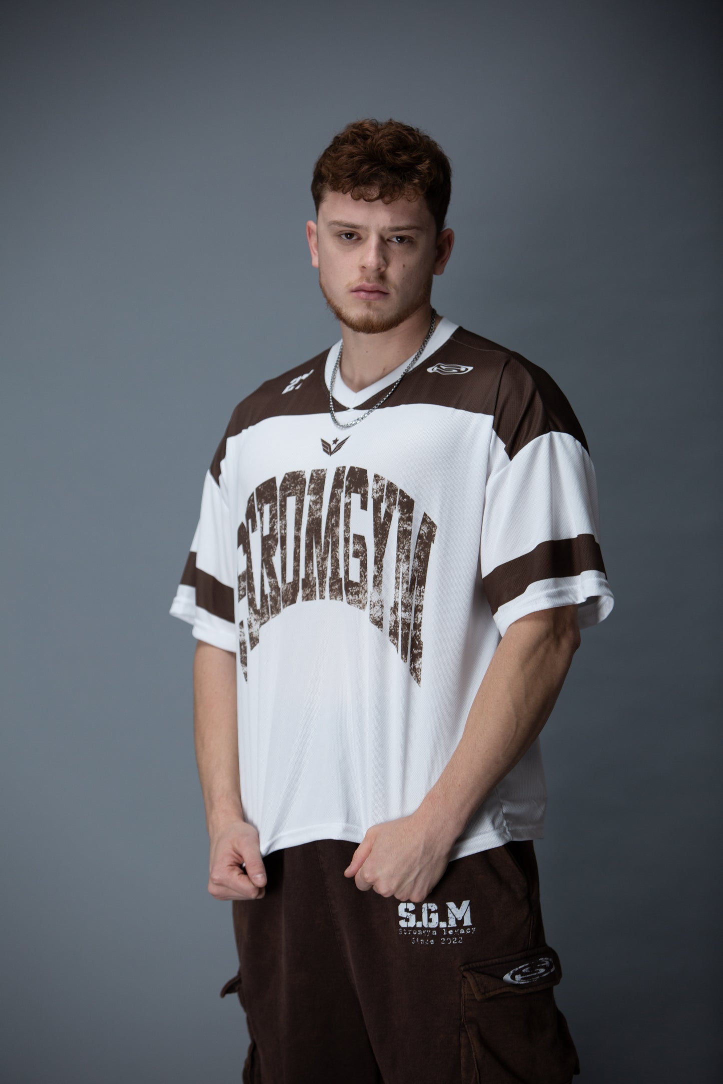 Legion mesh jersey brown