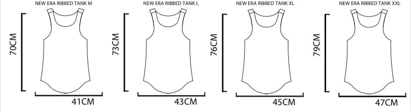NEW ERA RIBBED TANK BROWN