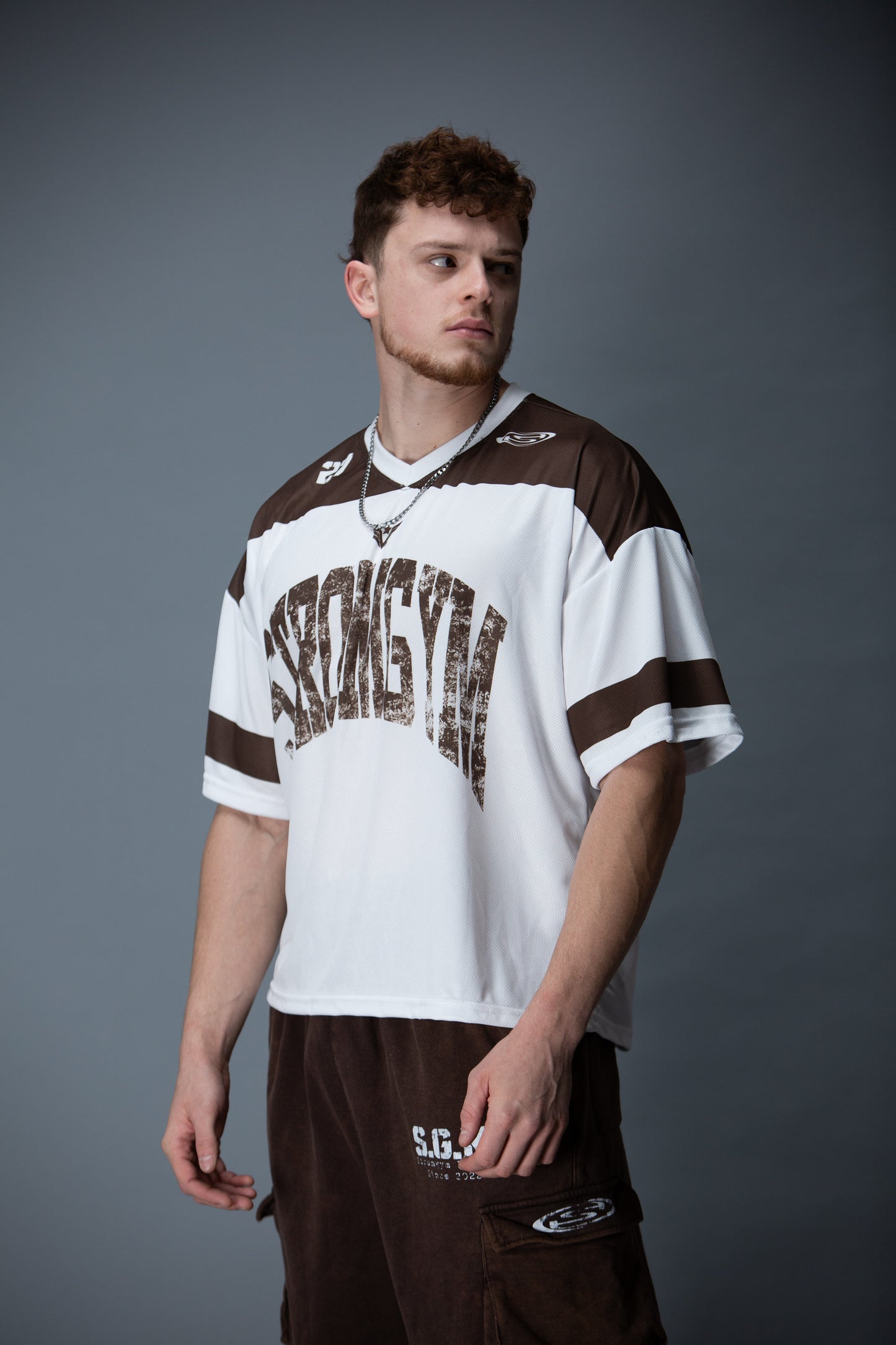 Legion mesh jersey brown