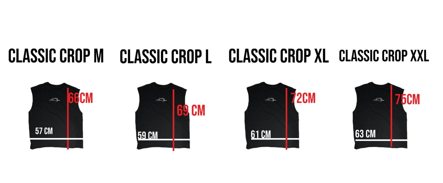 Classic crop sleveless black