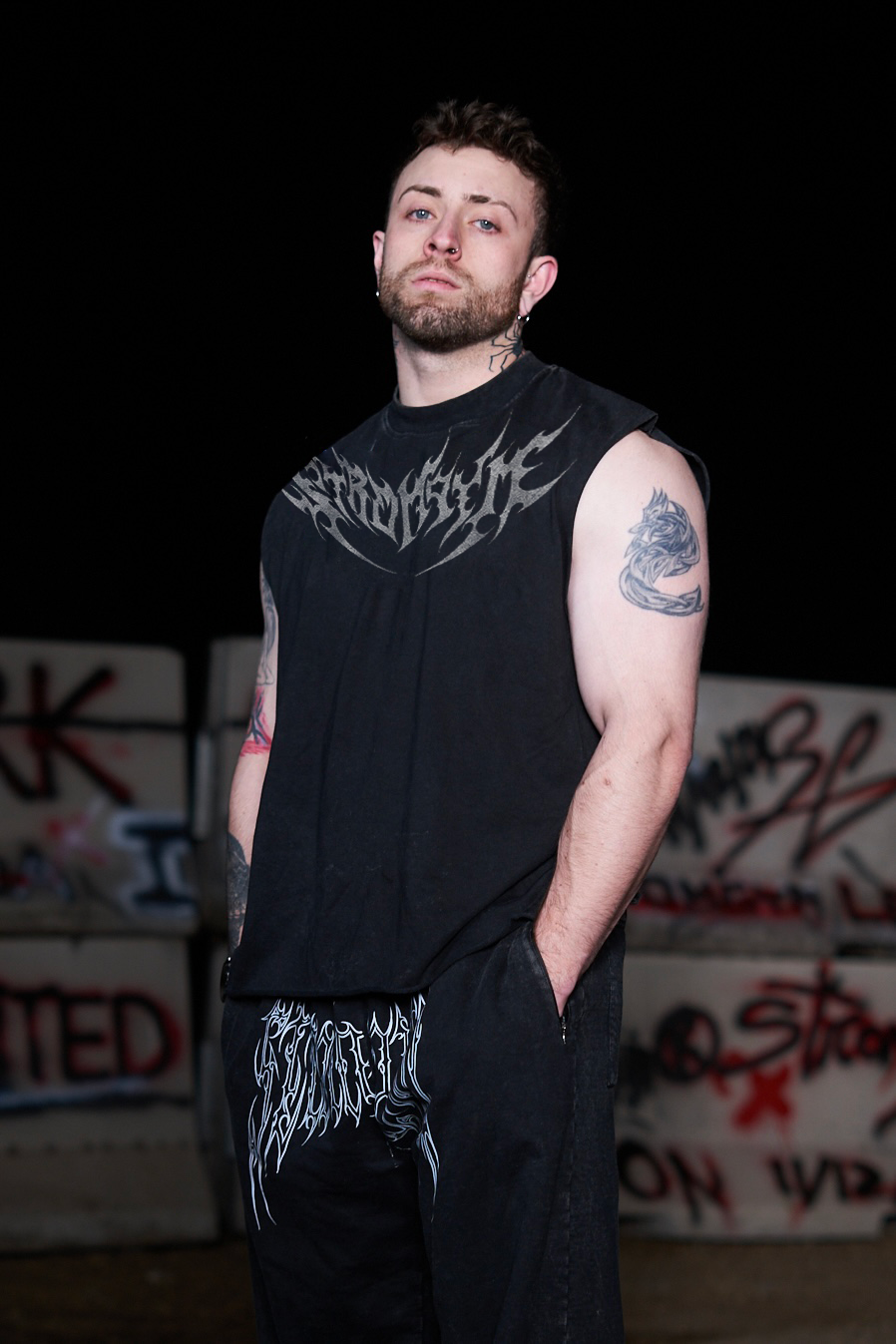 Fall out crop sleveless