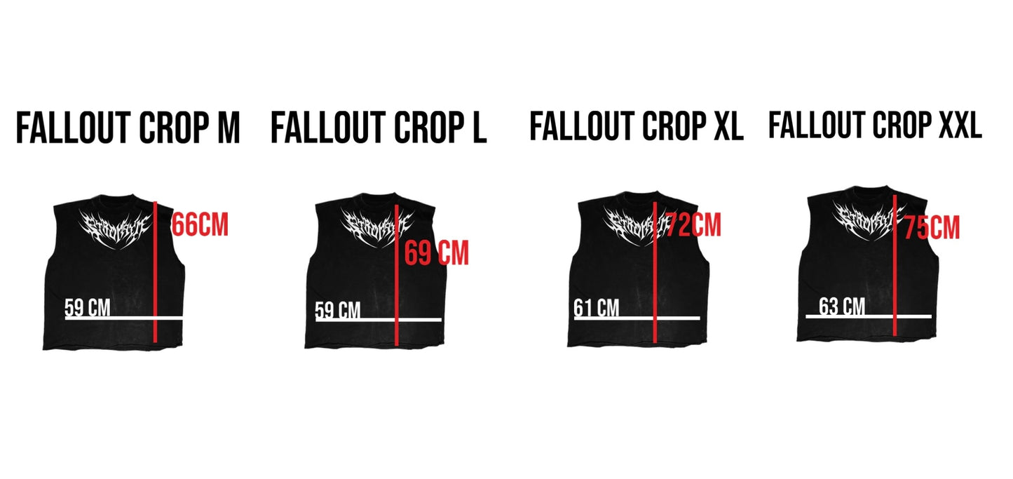 Fall out crop sleveless