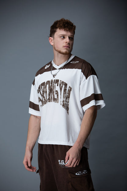 Legion mesh jersey brown