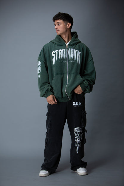 Legion zip up hoodie green