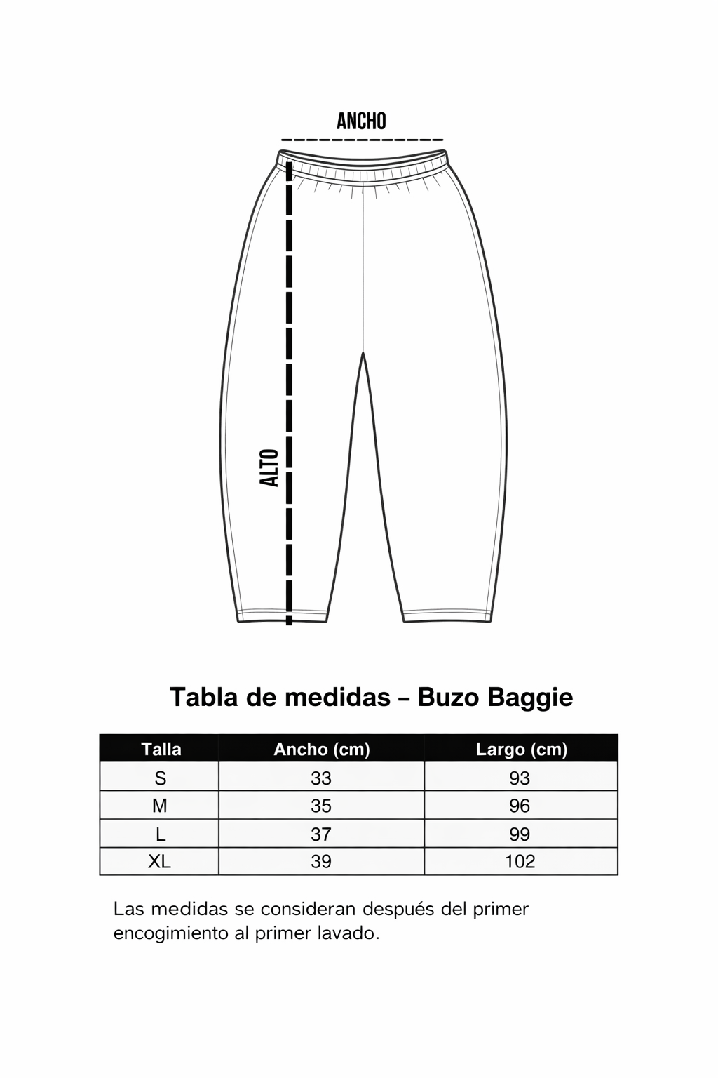 Guía de tallas