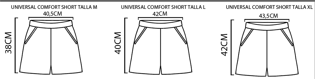Universal comfort short brown