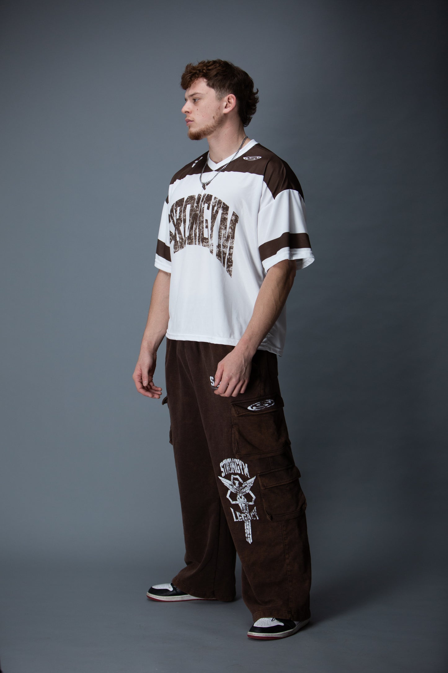 Legion mesh jersey brown